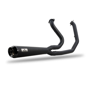 Malparidos 2-1 Exhaust System, Black - 86-99 Evo Softail & 88-94 FXR Full Exhaust System Malparidos