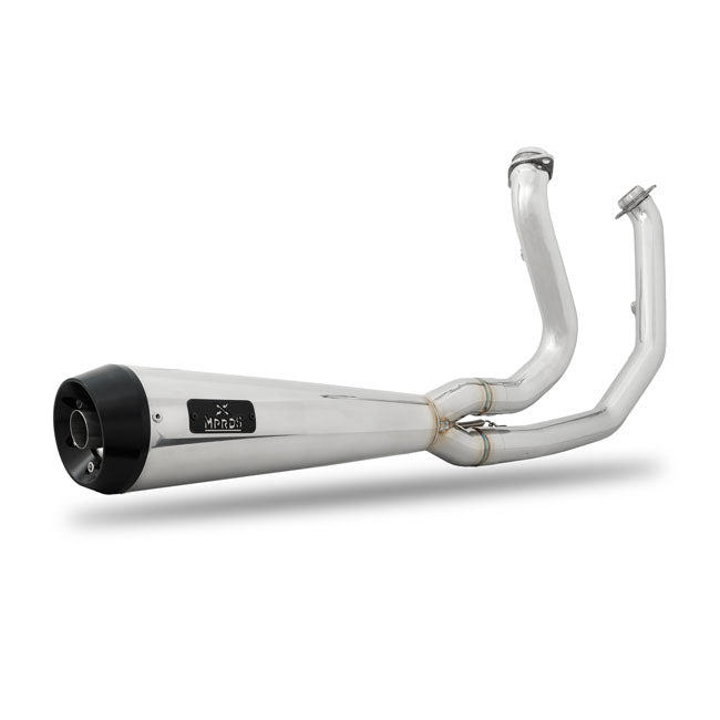 Malparidos 2-1 Exhaust System, Polished - 86-99 Evo Softail & 88-94 FXR Full Exhaust System Malparidos