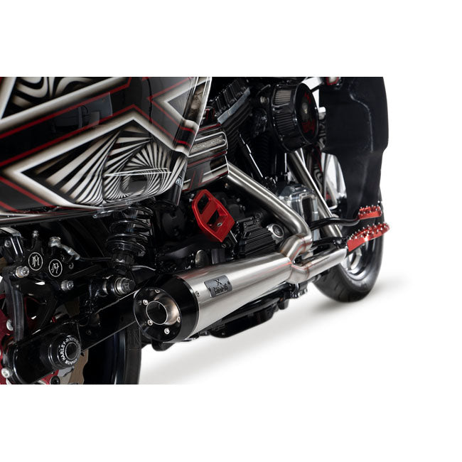 Malparidos 2-1 Exhaust System, Satin Race - 06-17 Dyna Full Exhaust System Malparidos