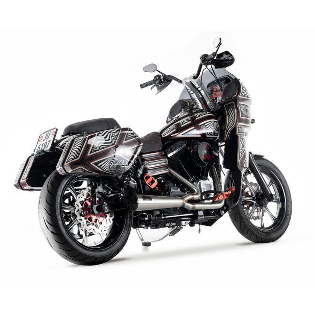 Malparidos 2-1 Exhaust System, Satin Race - 06-17 Dyna Full Exhaust System Malparidos