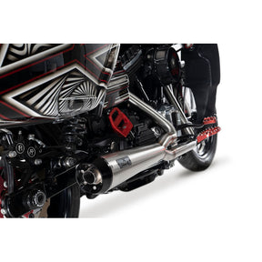 Malparidos 2-1 Exhaust System, Satin Race - 06-17 Dyna Full Exhaust System Malparidos