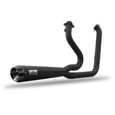 Malparidos 2-1 Exhaust System, Black - 06-17 Dyna Full Exhaust System Malparidos