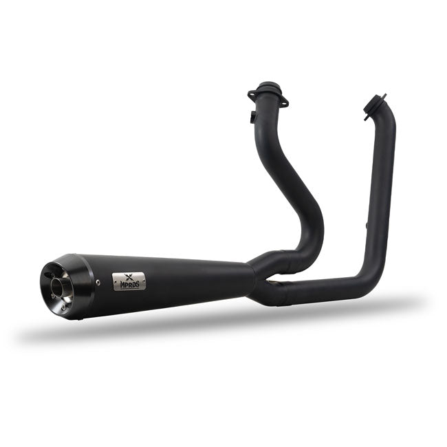 Malparidos 2-1 Exhaust System, Black - 06-17 Dyna Full Exhaust System Malparidos