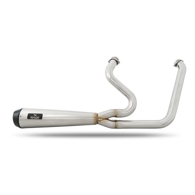 Malparidos 2-1 Exhaust System, Polished - 06-17 Dyna Full Exhaust System Malparidos