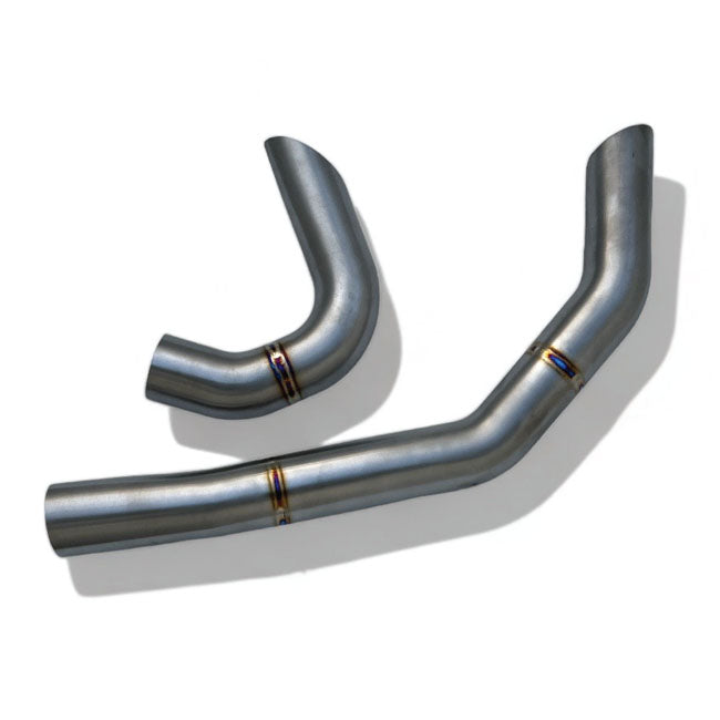 Malparidos Heat Shields, Titanium - 07+ Softail Exhaust Heat Shields Malparidos