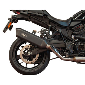 V Performance, Tourance slip-on muffler Pan America. Black EXHAUST SLIP-ONS AND MUFFLERS V Performance