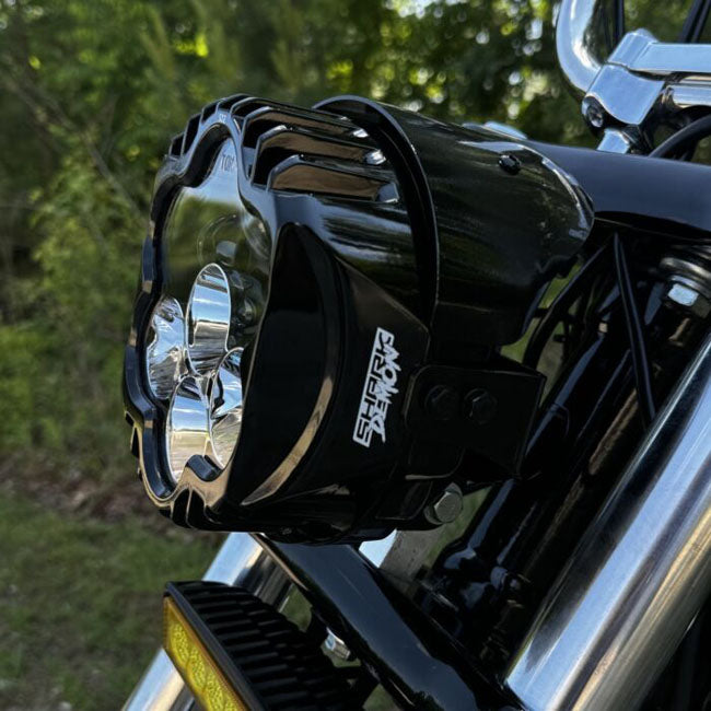 Custom Dynamics Shark Demon® Performance LED Pedestal Mount Headlight Headlamp Kits Custom Dynamics