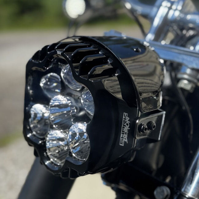 Custom Dynamics Shark Demon® Performance LED Pedestal Mount Headlight Headlamp Kits Custom Dynamics