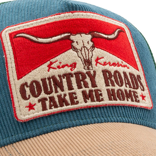 King Kerosin Country Roads cap smoke blue CAPS King Kerosin