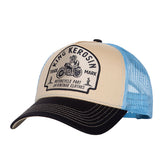 King Kerosin Motorcycle parts cap beige/light blue CAPS King Kerosin