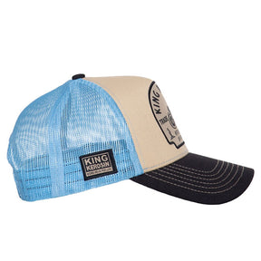 King Kerosin Motorcycle parts cap beige/light blue CAPS King Kerosin