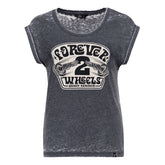 Queen Kerosin Forever 2 wheels t-shirt anthracite T-SHIRTS King Kerosin