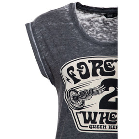 Queen Kerosin Forever 2 wheels t-shirt anthracite T-SHIRTS King Kerosin