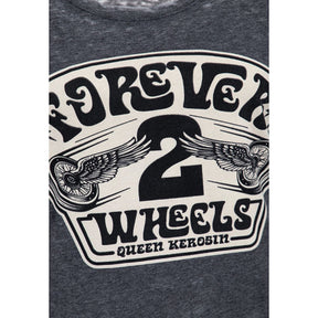 Queen Kerosin Forever 2 wheels t-shirt anthracite T-SHIRTS King Kerosin