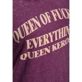 Queen Kerosin Queen of everything t-shirt plum T-SHIRTS King Kerosin