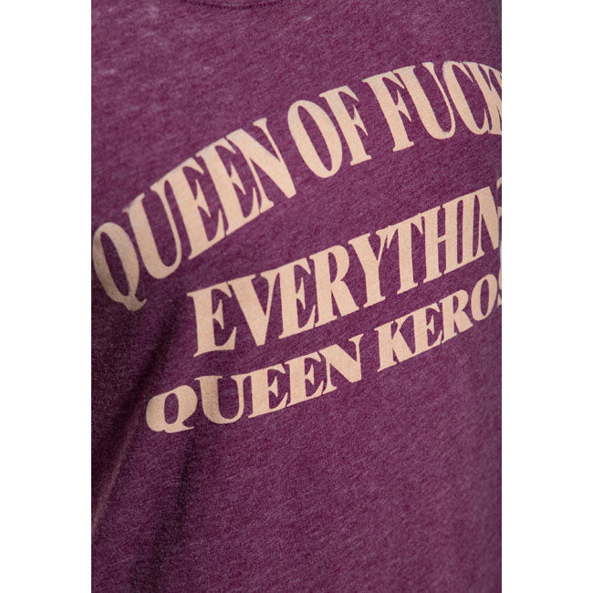 Queen Kerosin Queen of everything t-shirt plum T-SHIRTS King Kerosin
