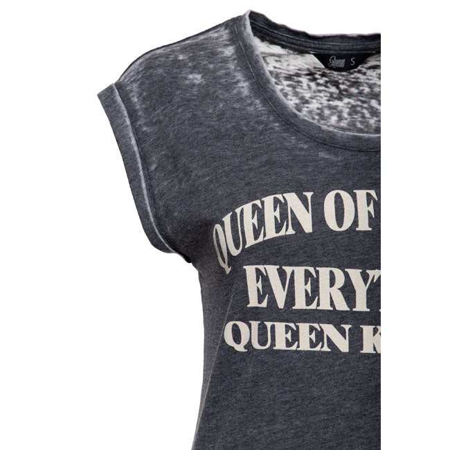 Queen Kerosin Queen of everything t-shirt anthracite T-SHIRTS King Kerosin