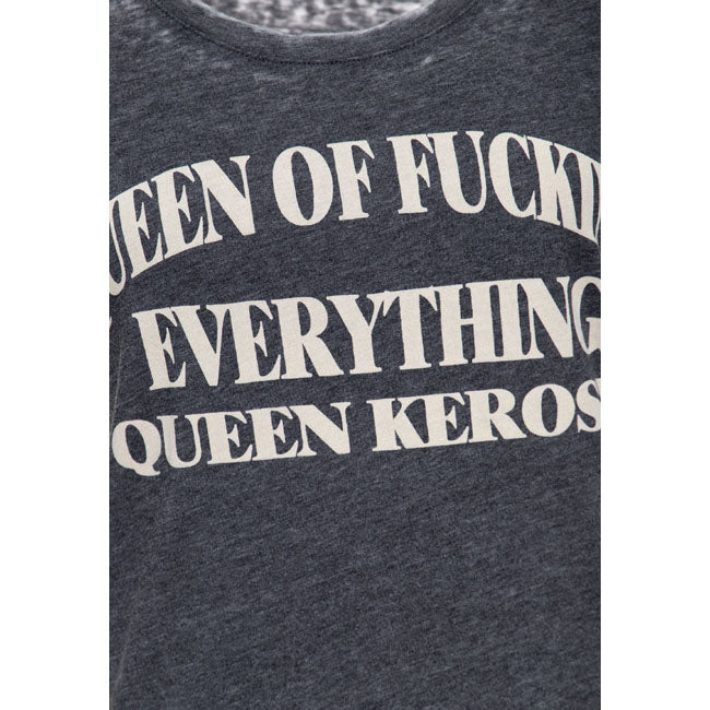 Queen Kerosin Queen of everything t-shirt anthracite T-SHIRTS King Kerosin