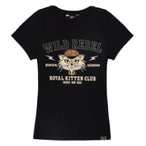 Queen Kerosin Royal Kitten Club t-shirt black T-SHIRTS King Kerosin