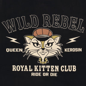 Queen Kerosin Royal Kitten Club t-shirt black T-SHIRTS King Kerosin
