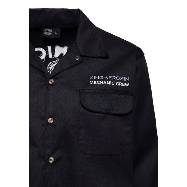 King Kerosin Mechanic Crew shirt black SHIRTS King Kerosin