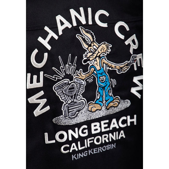 King Kerosin Mechanic Crew shirt black SHIRTS King Kerosin