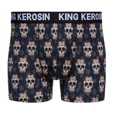 King Kerosin Sugar skull underwear black BOXER SHORTS King Kerosin