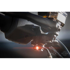 Rick''s Motorcycles, turn signal brackets Atto front. Black TURN SIGNALS MOUNTS Rick''S Motorcycles