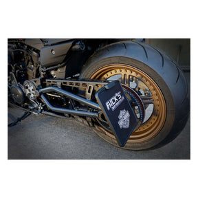 *14 DAYS EXTRA TRANSIT TIME* Rick''s Motorcycles, Side mount license plate kit DE. Black LICENSE PLATE BRACKETS Rick''S Motorcycles