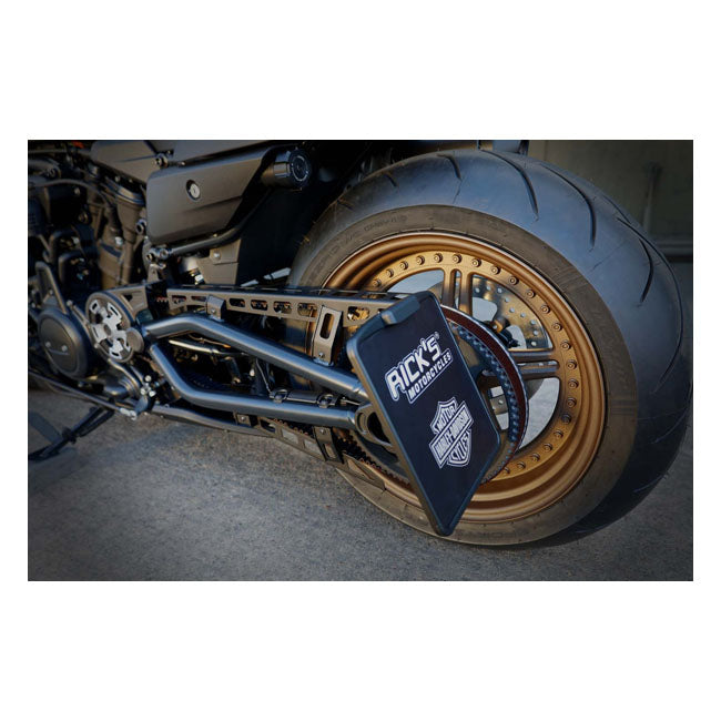 *14 DAYS EXTRA TRANSIT TIME* Rick''s Motorcycles, Side mount license plate kit DE. Black LICENSE PLATE BRACKETS Rick''S Motorcycles