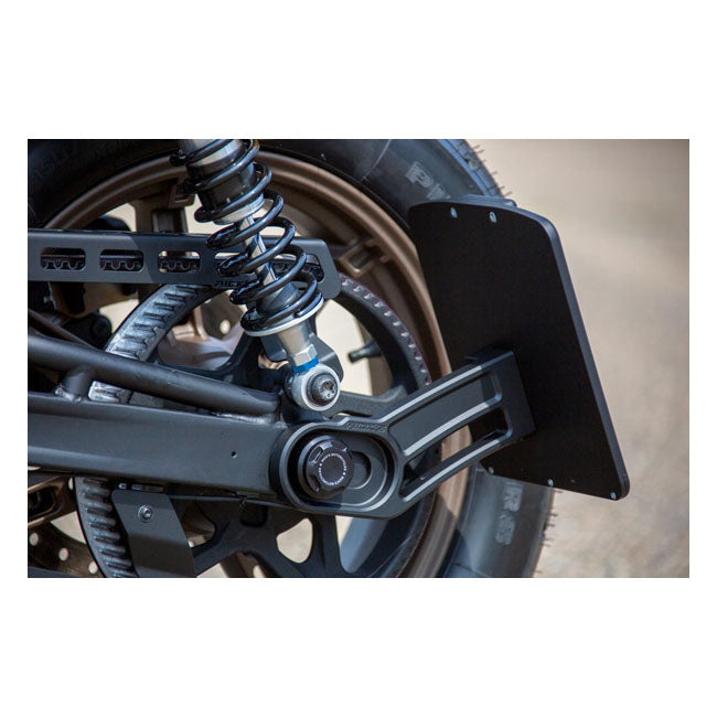 *14 DAYS EXTRA TRANSIT TIME* Rick''s Motorcycles, side mount license plate bracket. Black LICENSE PLATE BRACKETS Rick''S Motorcycles