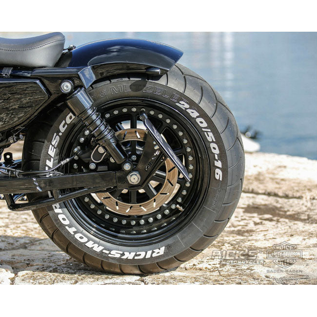 *14 DAYS EXTRA TRANSIT TIME* Rick''s Motorcycles, side mount license plate kit short.Black LICENSE PLATE HOLDERS Rick''S Motorcycles