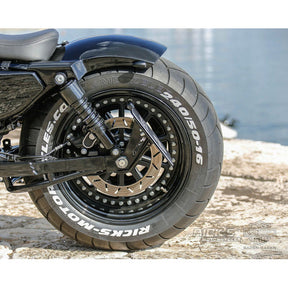 *14 DAYS EXTRA TRANSIT TIME* Rick''s Motorcycles, side mount license plate kit short.Black LICENSE PLATE HOLDERS Rick''S Motorcycles