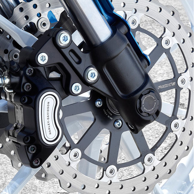 Rick''S Motorcycles, Clubstyle Brake Caliper Adapters. Black Brake Caliper Brackets Rick's Motorcycles