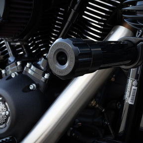 Rick''S Motorcycles, Clubstyle Crashbar End Caps. Gloss Black Engine Guards Rick's Motorcycles
