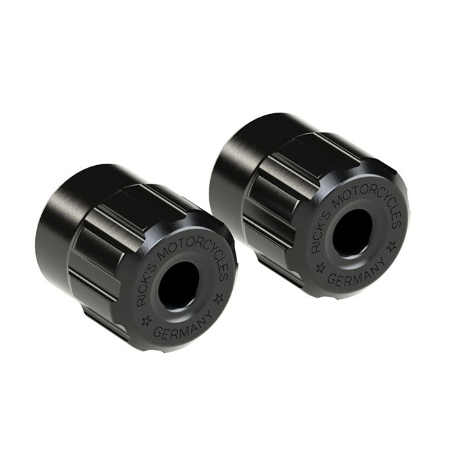 Rick''S Motorcycles, Clubstyle Crashbar End Caps. Gloss Black Engine Guards Rick's Motorcycles