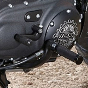 Rick''S Motorcycles, Shift Peg Knurled Style. Black Adj Passenger Peg Kits Rick's Motorcycles