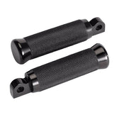 Rick''s Motorcycles, foot pegs Knurled style. Black PASSENGER PEGS Rick''S Motorcycles