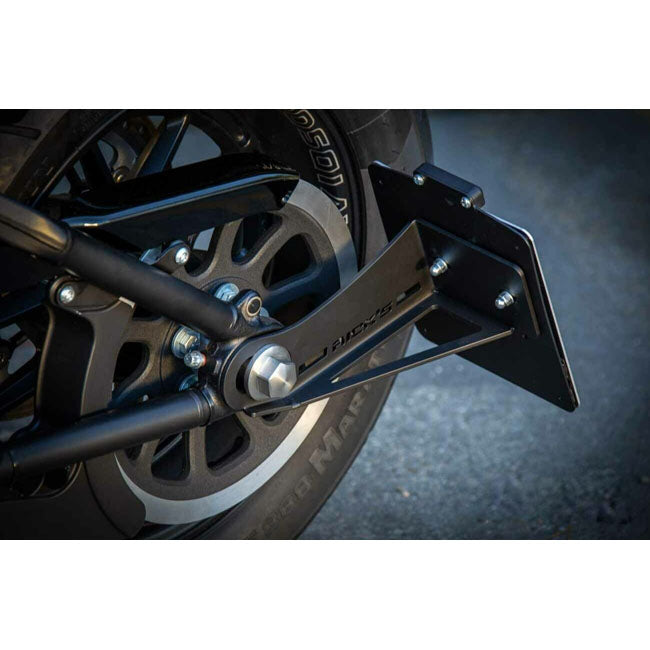 Rick''s Motorcycles, side mount License plate bracket. Black LICENSE PLATE HOLDERS Rick''S Motorcycles
