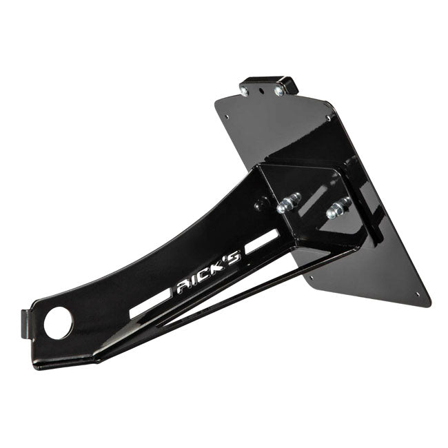 *14 DAYS EXTRA TRANSIT TIME* Rick''s Motorcycles, side mount License plate bracket. Black LICENSE PLATE HOLDERS Rick''S Motorcycles