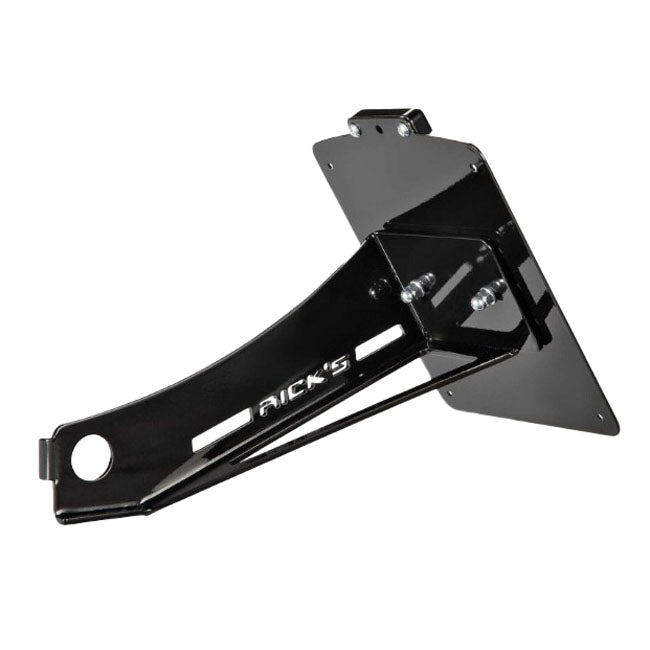 Rick''S Motorcycles, Side Mount License Plate Kit Short Black License Plate Holders Rick's Motorcycles