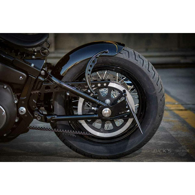 *14 DAYS EXTRA TRANSIT TIME* Rick''s Motorcycles, side mount license plate kit short Black LICENSE PLATE HOLDERS Rick''S Motorcycles