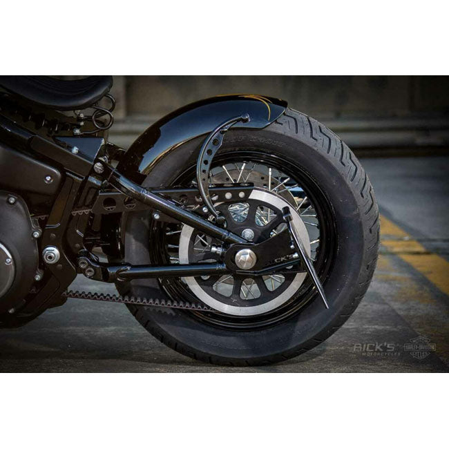 *14 DAYS EXTRA TRANSIT TIME* Rick''s Motorcycles, side mount license plate kit short Black LICENSE PLATE HOLDERS Rick''S Motorcycles