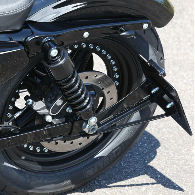 Rick''S Motorcycles, Side Mount License Plate Kit. Black License Plate Holders Rick's Motorcycles