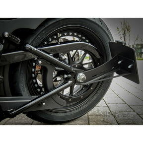 *14 DAYS EXTRA TRANSIT TIME* Rick''s Motorcycles, side mount license plate kit. Black LICENSE PLATE HOLDERS Rick''S Motorcycles
