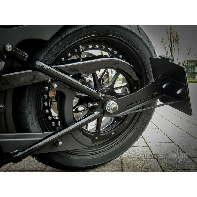 *14 DAYS EXTRA TRANSIT TIME* Rick''s Motorcycles, side mount license plate kit. Black LICENSE PLATE HOLDERS Rick''S Motorcycles