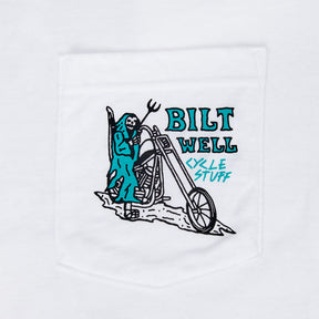 Biltwell Reaper t-shirt white T-SHIRTS Biltwell