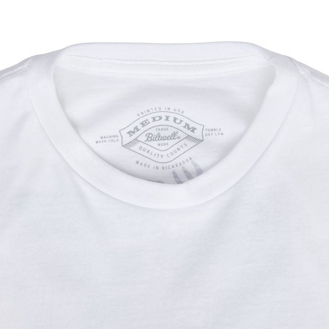 Biltwell Reaper t-shirt white T-SHIRTS Biltwell