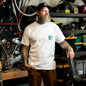 Biltwell Reaper t-shirt white T-SHIRTS Biltwell