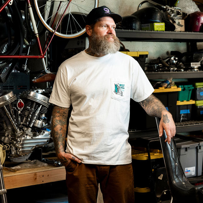 Biltwell Reaper t-shirt white T-SHIRTS Biltwell